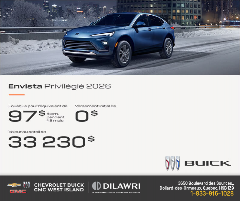 Procurez-vous la Buick Envista 2026