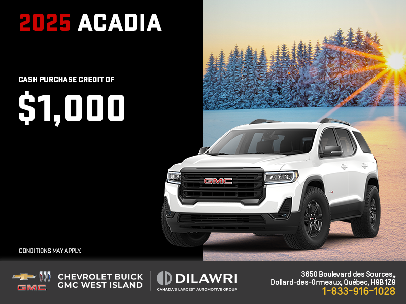 The 2025 GMC Acadia