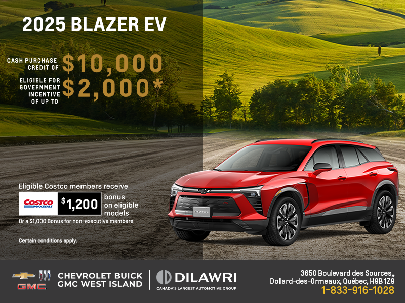 Get the 2025 Chevrolet Blazer EV