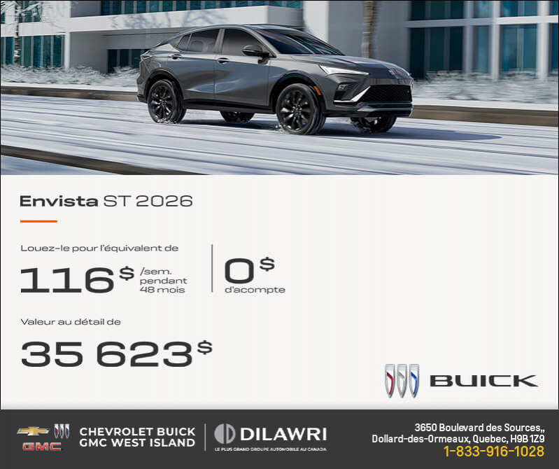 Procurez-vous la Buick Envista 2026