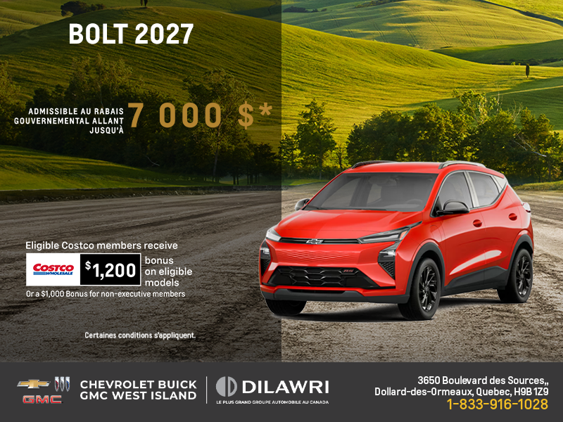 Procurez-vous le Chevrolet Bolt 2027