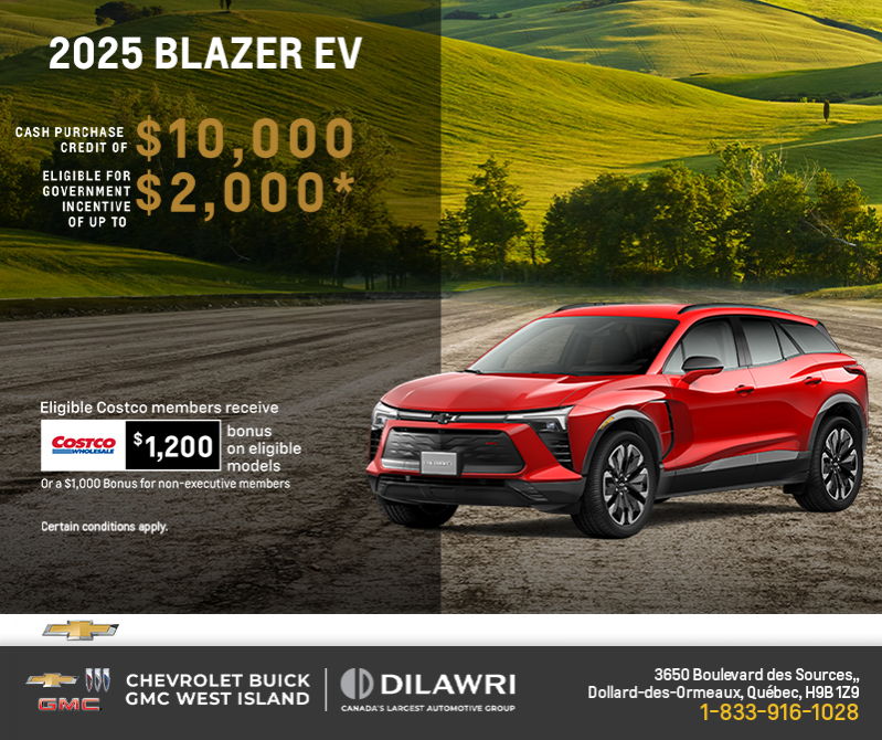 Get the 2025 Chevrolet Blazer EV