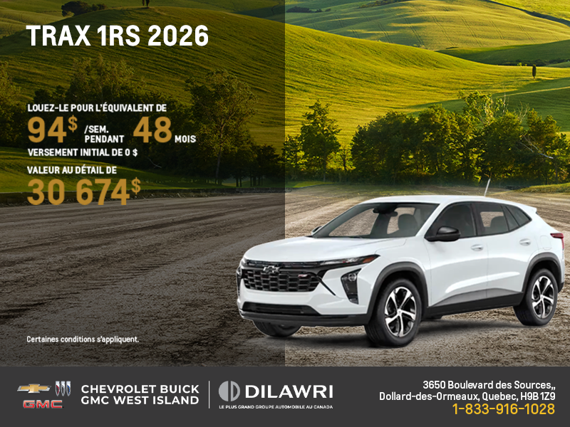 Le Chevrolet Trax 2026