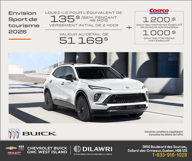 Procurez-vous la Buick Envision 2026