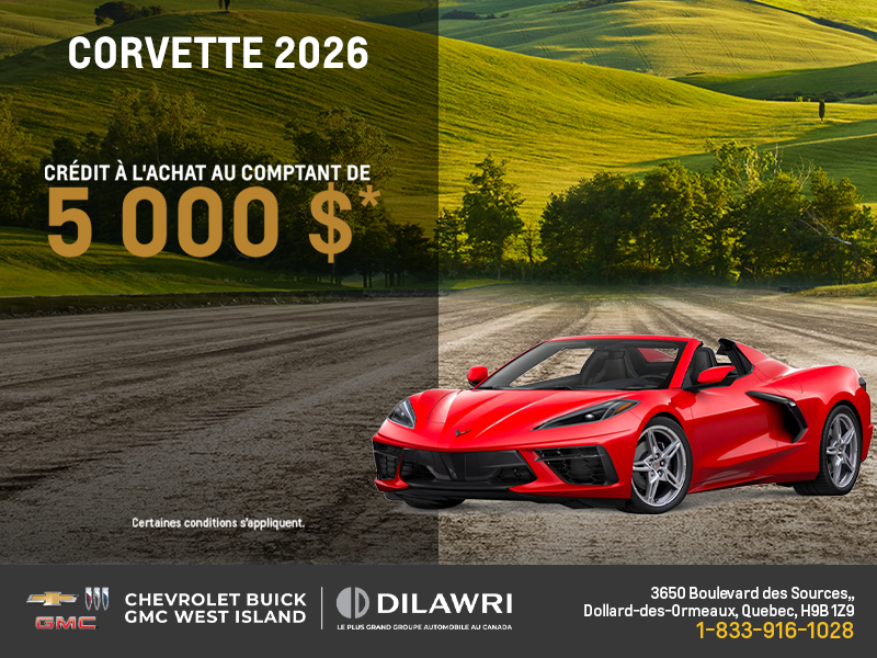Procurez-vous le Chevrolet Corvette 2026
