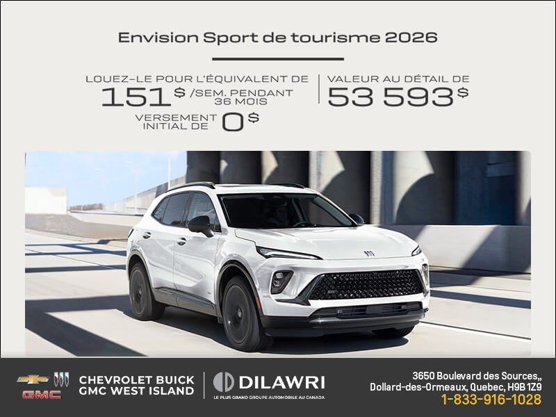 Procurez-vous la Buick Envision 2026
