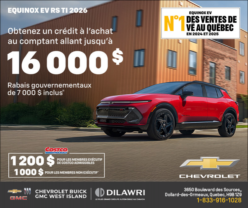 Procurez-vous le Chevrolet Equinox EV 2026