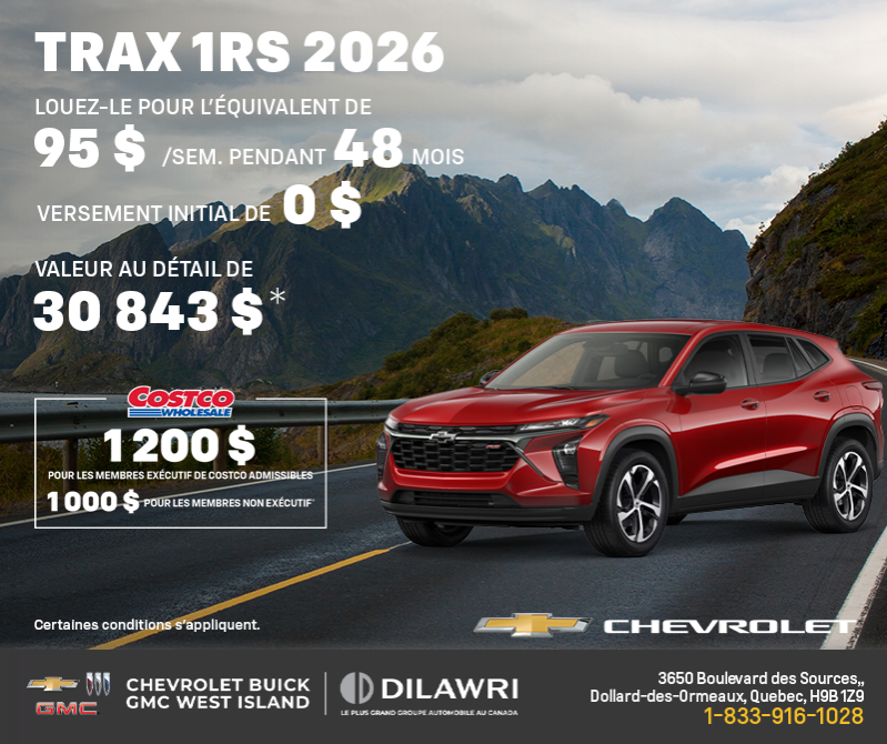Le Chevrolet Trax 2026
