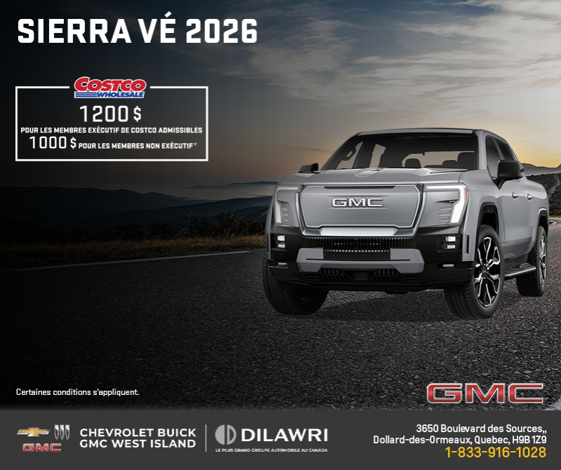 Le GMC Sierra VÉ 2026