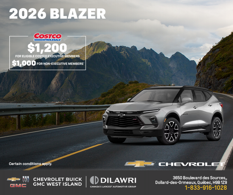 Get the 2026 Chevrolet Blazer