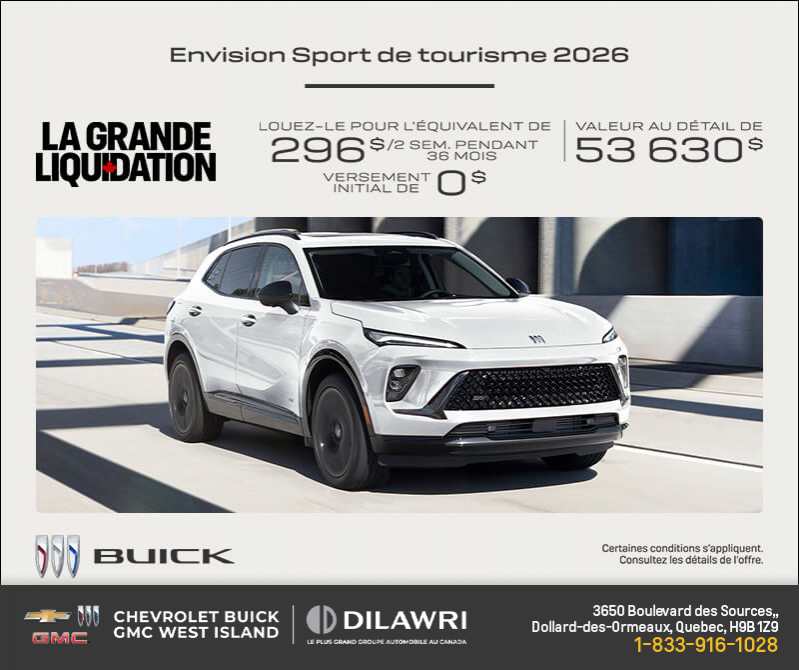 Procurez-vous la Buick Envision 2026