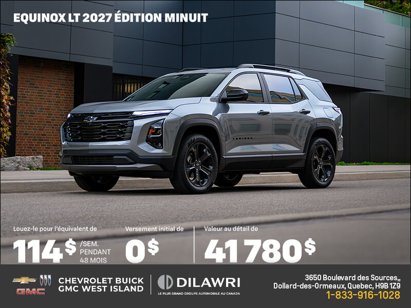 Procurez-vous le Chevrolet Equinox  2027