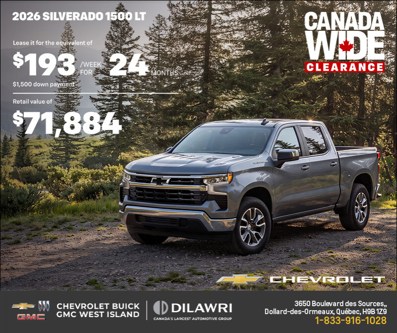 The 2026 Chevrolet Silverado 1500 LT