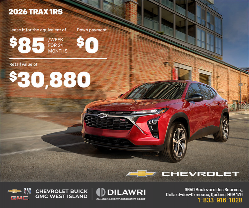 The 2026 Chevrolet Trax 1RS