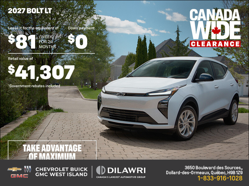 Get the 2027 Chevrolet Bolt LT