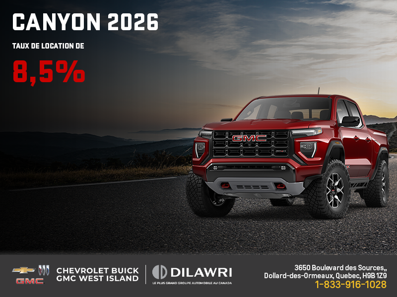Le GMC Canyon 2026