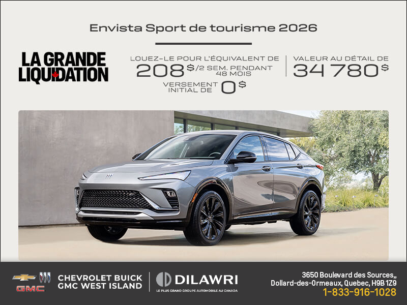 Procurez-vous la Buick Envista 2026