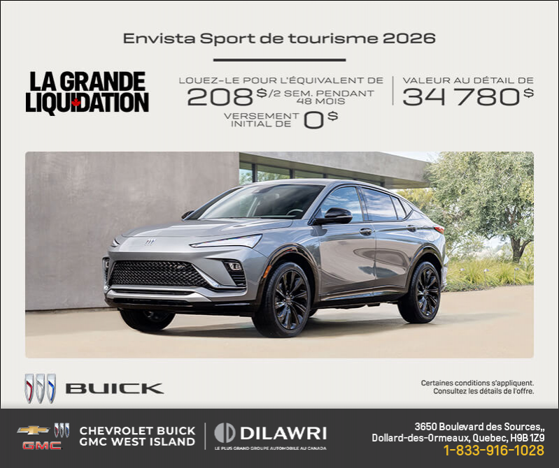 Procurez-vous la Buick Envista 2026