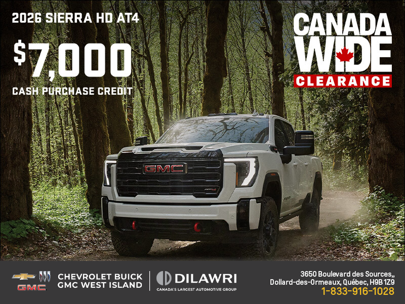 The 2026 GMC Sierra HD AT4
