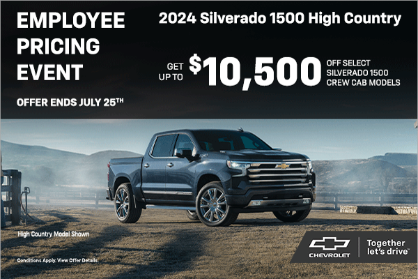 The 2024 Chevrolet Silverado 1500 High Country