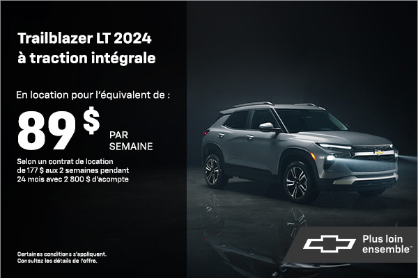 Procurez-vous le Chevrolet Trailblazer 2024