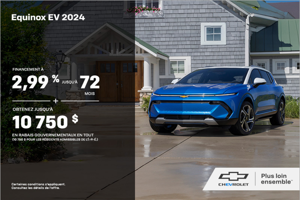 Procurez-vous le Chevrolet Equinox EV 2024