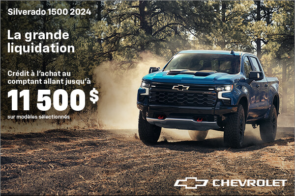 Prix employé sur le Chevrolet Silverado 1500 2024