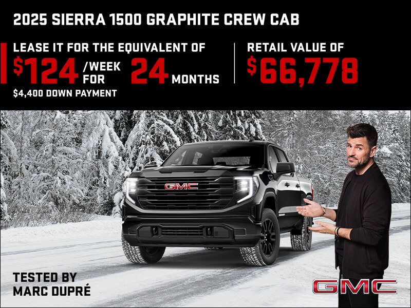 The 2025 GMC Sierra 1500 Graphite Crew Cab