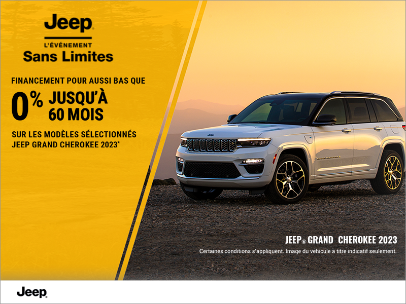 Conduisez un Jeep Grand Cherokee 2023!