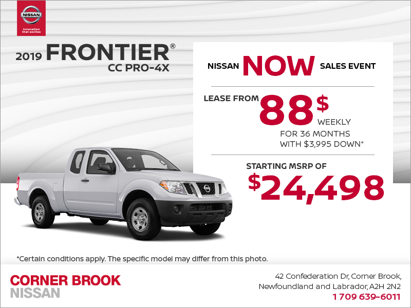 Get the 2019 Nissan Frontier Today!