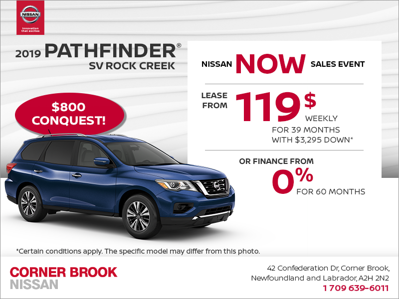 Get the 2019 Nissan Pathfinder Today!