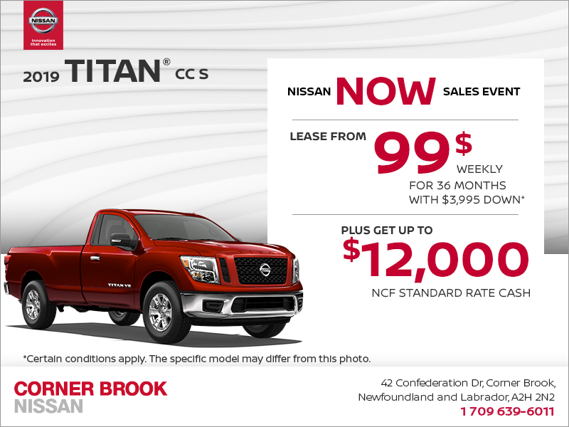 Get the 2019 Nissan Titan Today!