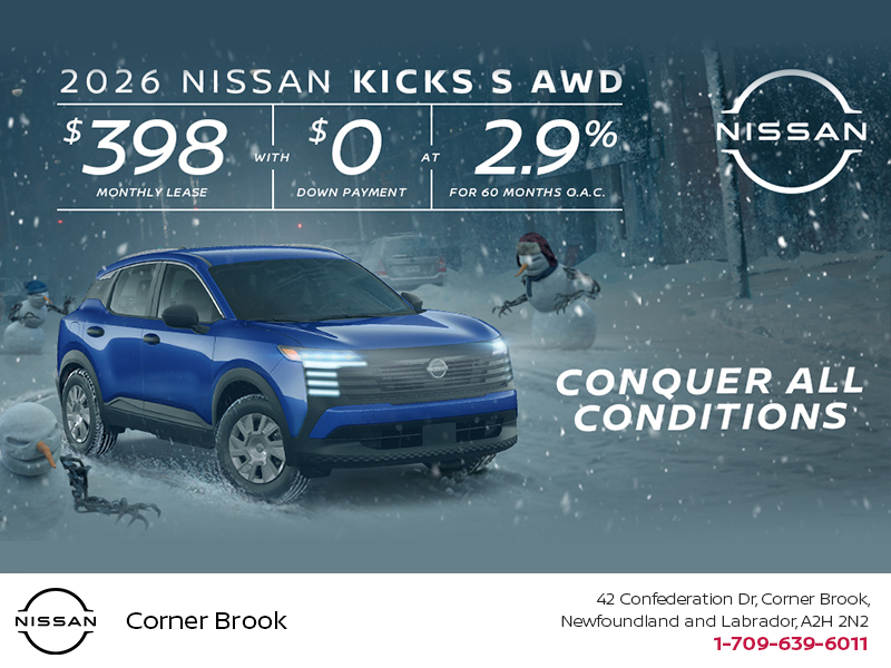 Get the 2026 Nissan Kicks S Today!
