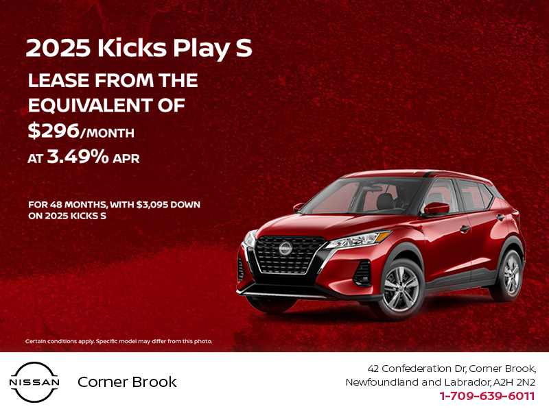Get the 2025 Nissan Kicks Play S today!