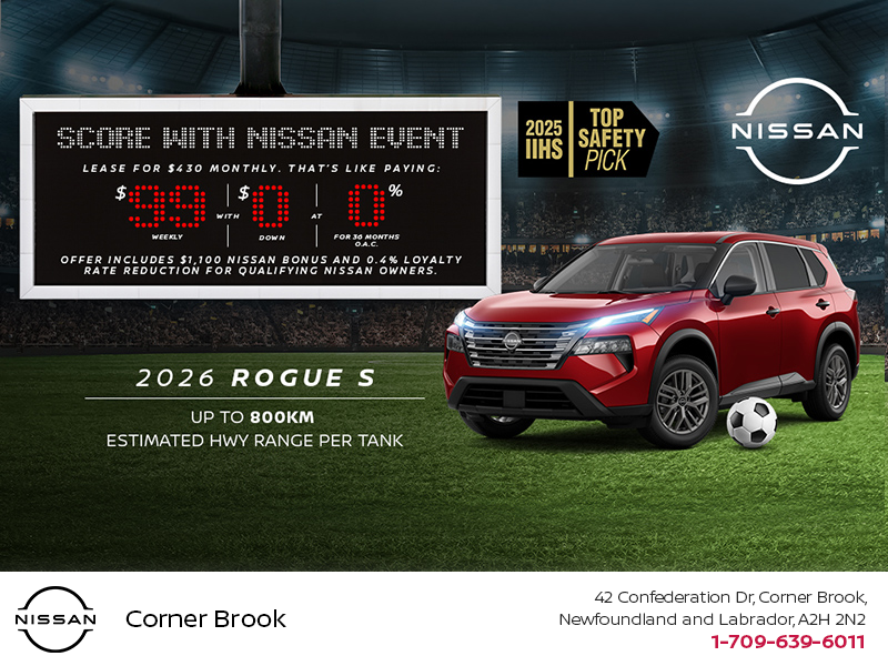 Get the 2026 Nissan Rogue S Today!