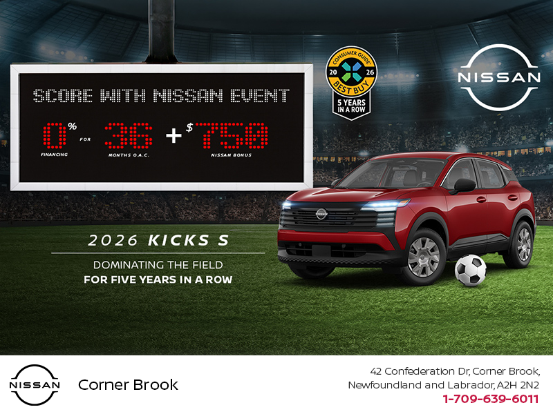 Get the 2026 Nissan Kicks S Today!