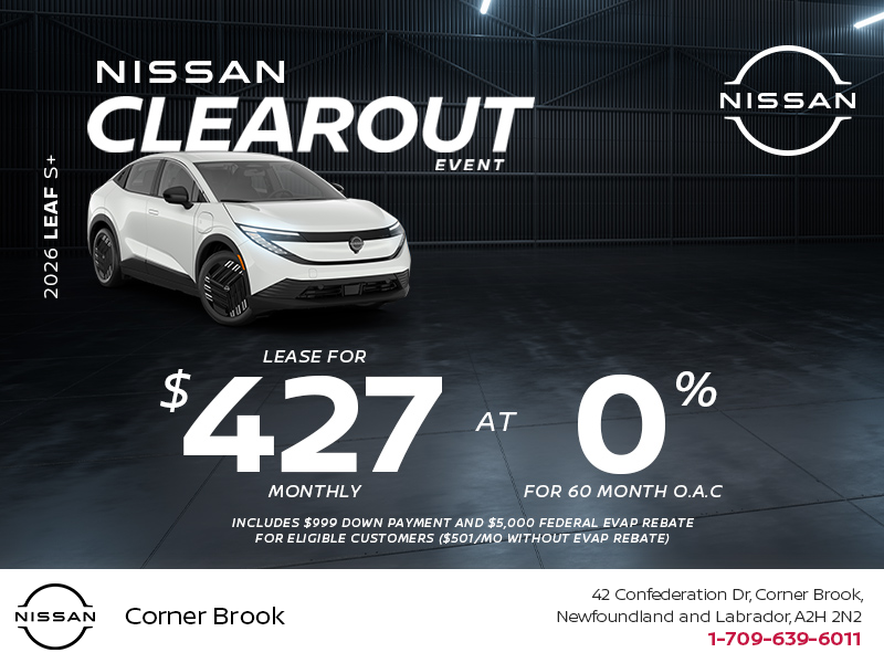 Get the 2026 Nissan Leaf S+!