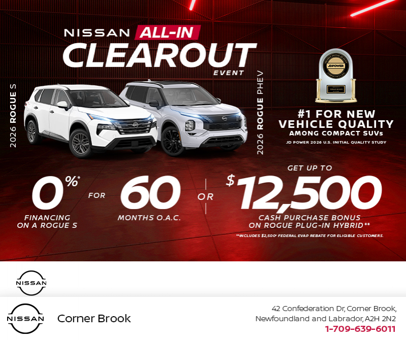 Get the 2026 Nissan Rogue S and Phev Today!