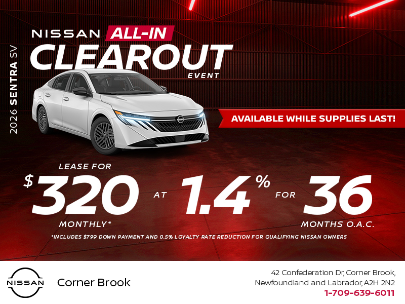 Lease the 2026 Nissan Sentra SV Today!