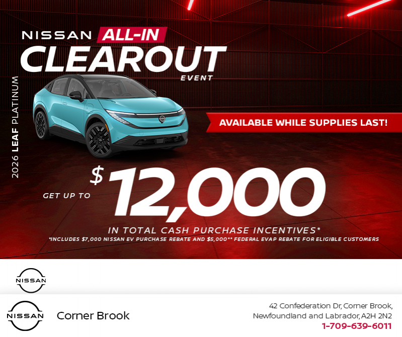Get the 2026 Nissan Leaf Platinum Today!