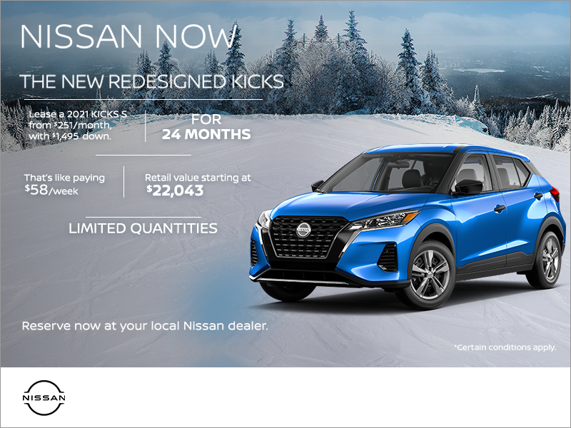 Get the 2021 Nissan Kicks Today!
