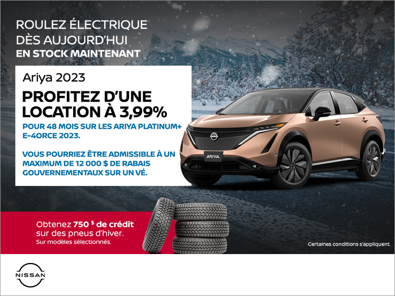 Obtenez le Ariya 2023!