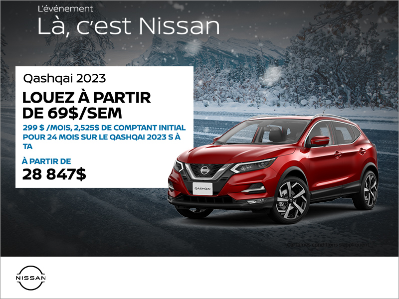 Obtenez le Qashqai 2023 ! Nissan Gabriel StJacques à Montreal