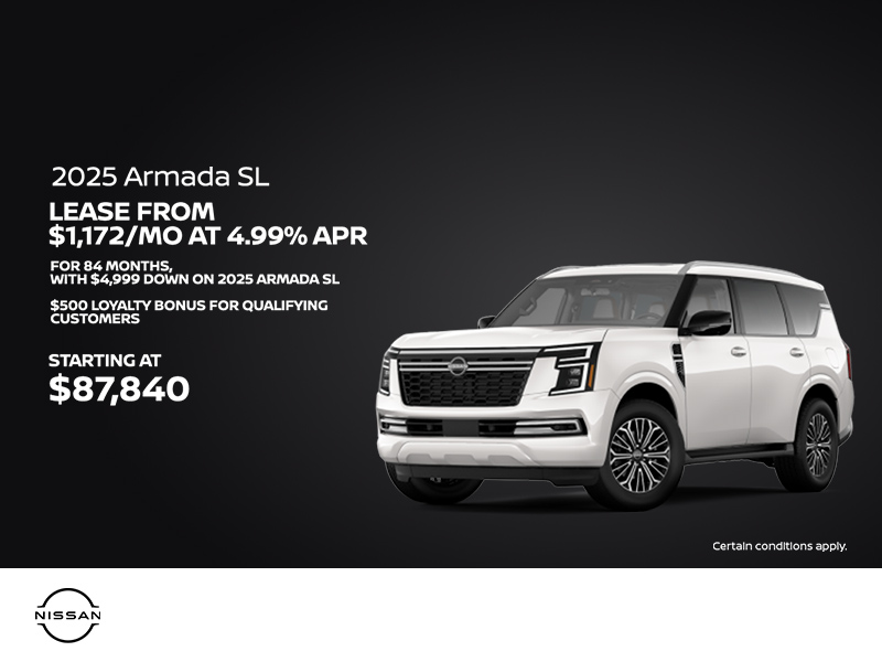 Get the 2025 Nissan Armada Today!
