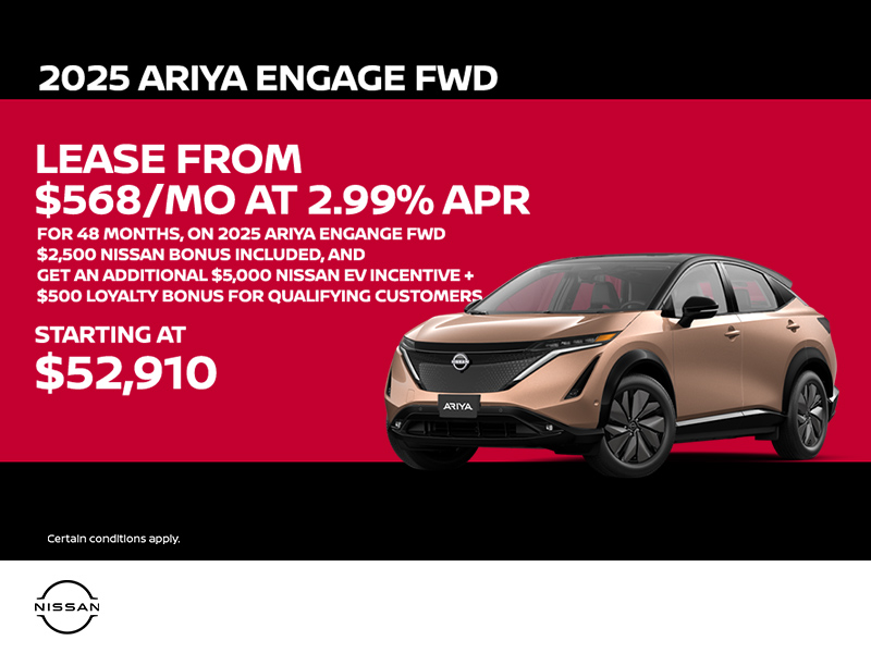 Get the 2025 Ariya Today!