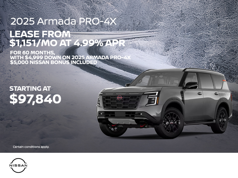 Get the 2025 Nissan Armada Today!