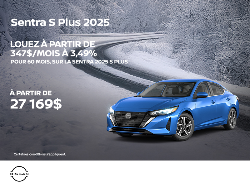 Obtenez la Sentra 2025 !