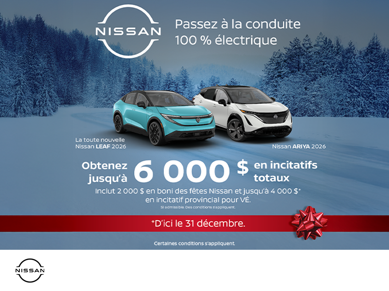 Passez à la conduite 100% électrique!