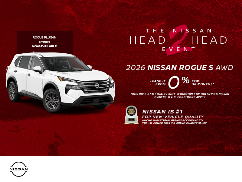 Get the 2026 Nissan Rogue Today!