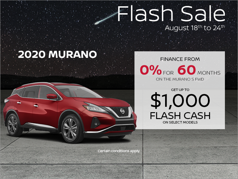 Get The 2020 Murano Today Bouffard Nissan Promotion In Matane